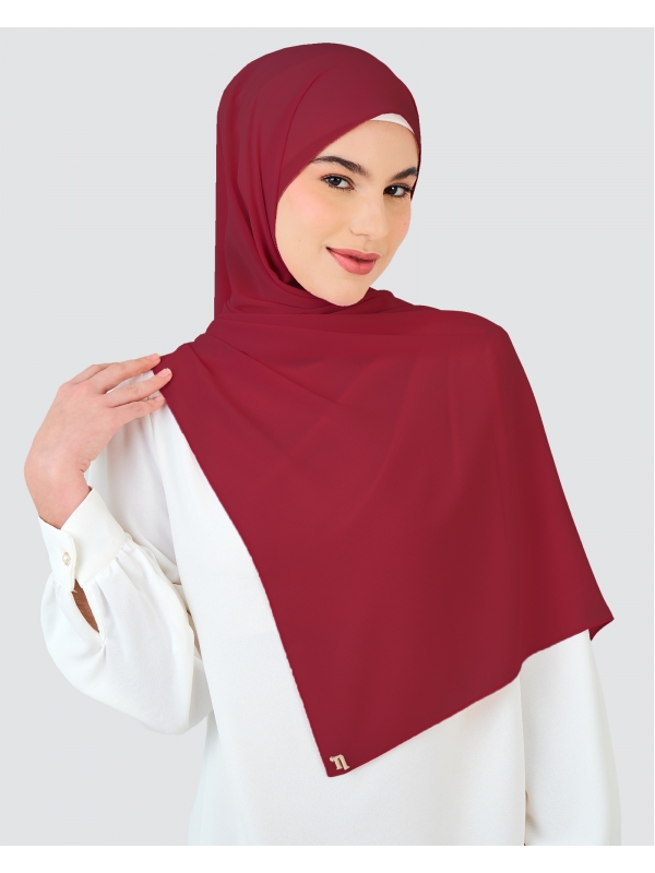 RAYA CHIFFON SHAWL - SAFFRON