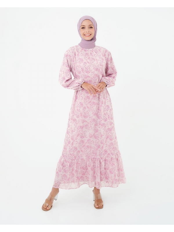 PAISLEY DRESS - SOFT PINK