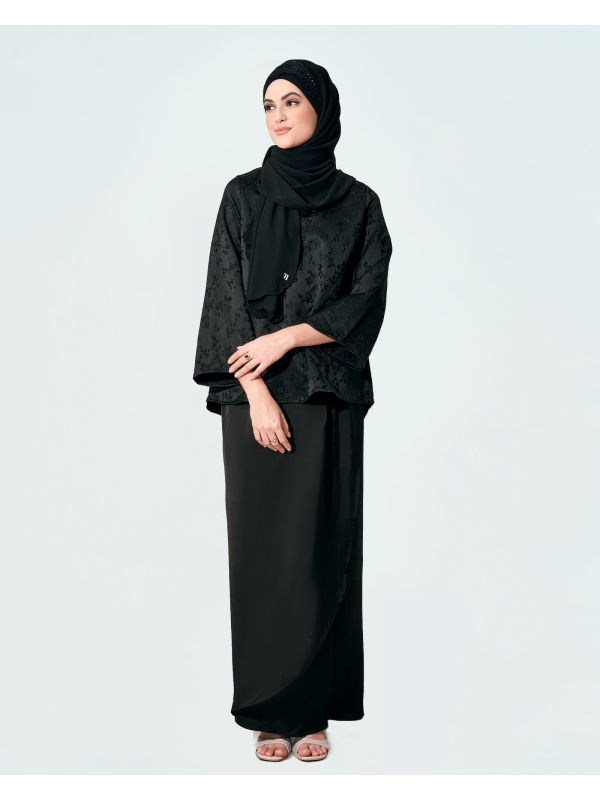 EMBUN KURUNG KEDAH SET - BLACK