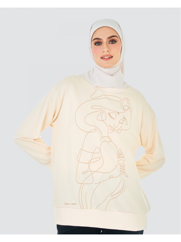 DISNEY X NAELOFAR ALADDIN JASMINE JUMPER - CREAM