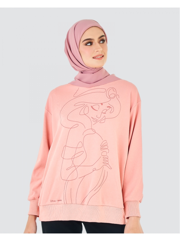 DISNEY X NAELOFAR ALADDIN JASMINE JUMPER - BLUSH PINK