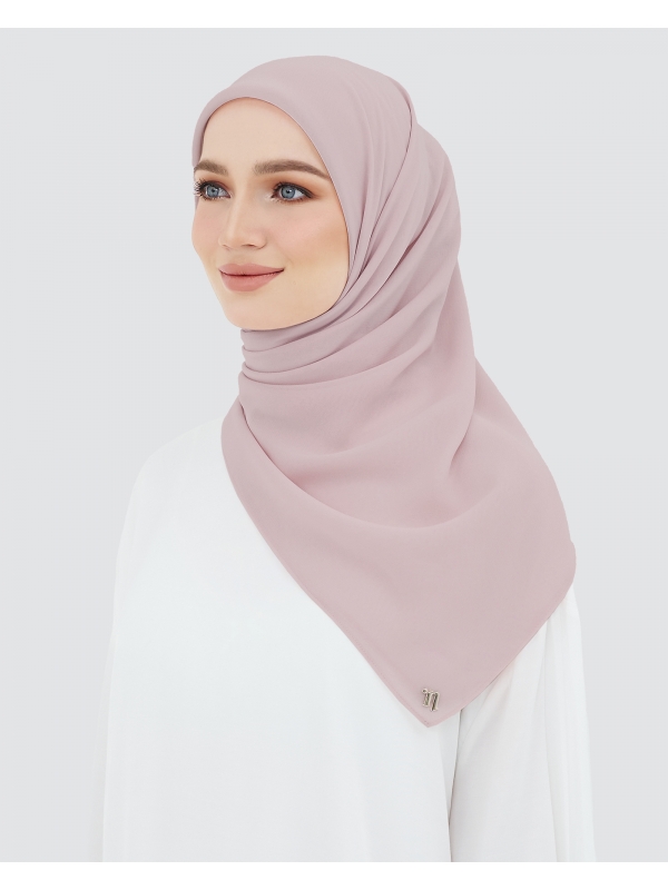 YASMINE WOOL CHIFFON SQUARE - WOODROSE
