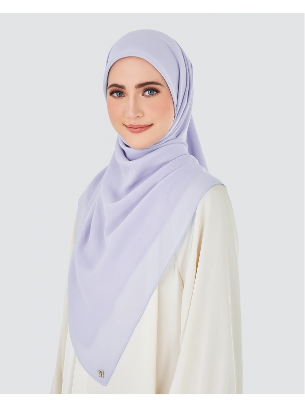 YASMINE WOOL CHIFFON SQUARE MAXI - ORCHID HAZE