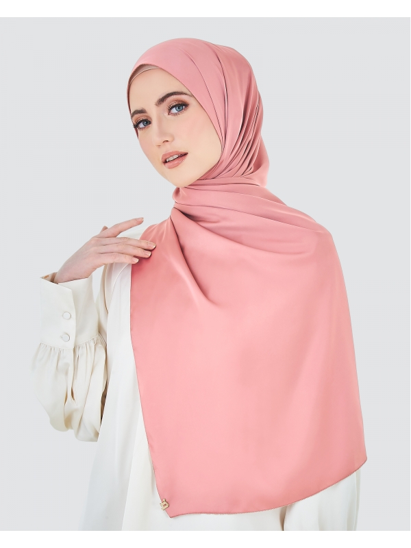 EILA SATIN SHAWL - ROSE BLUSH