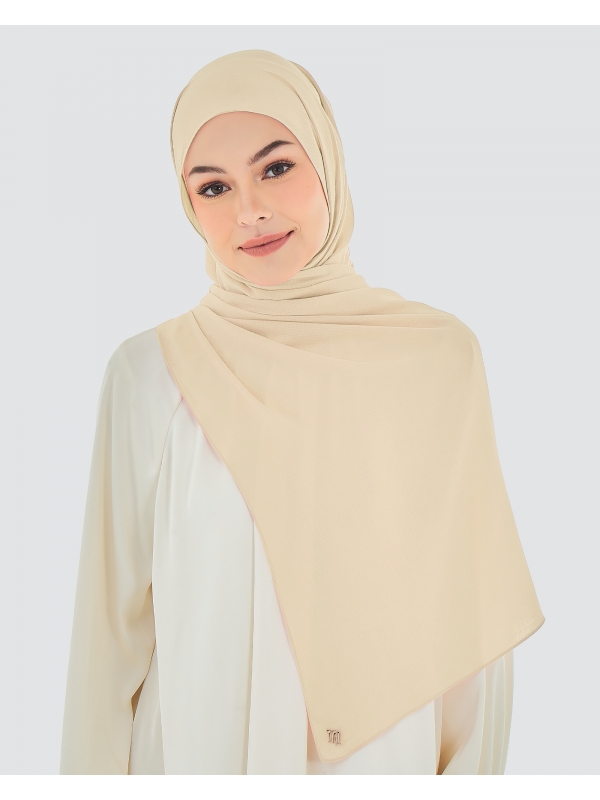 RANIA TEXTURED RAYON SHAWL - SAND