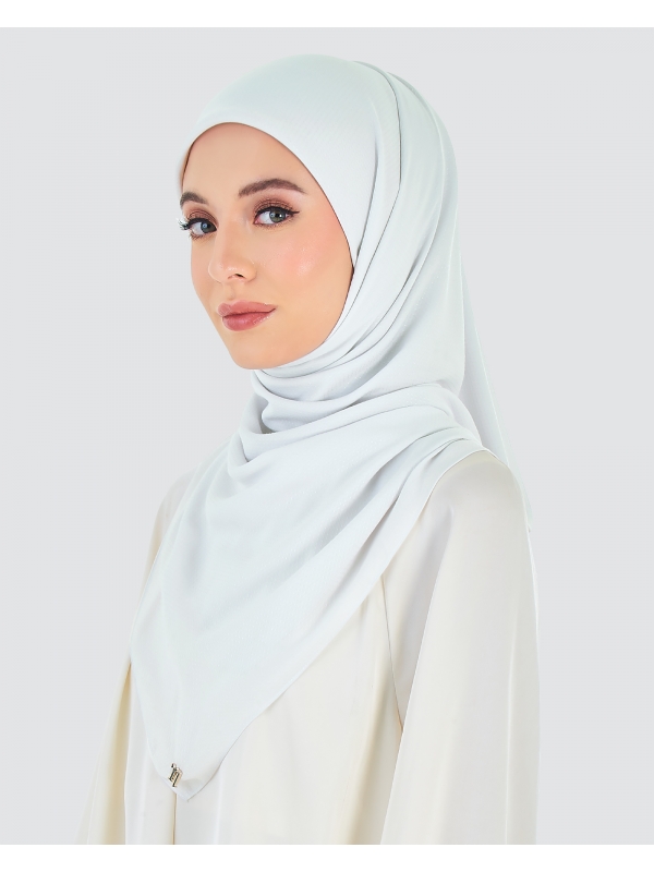 RANIA TEXTURED RAYON SQUARE - WHITE