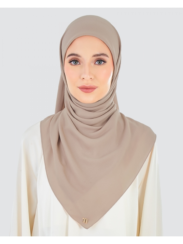 RANIA TEXTURED RAYON SQUARE - MAUVE ROSE
