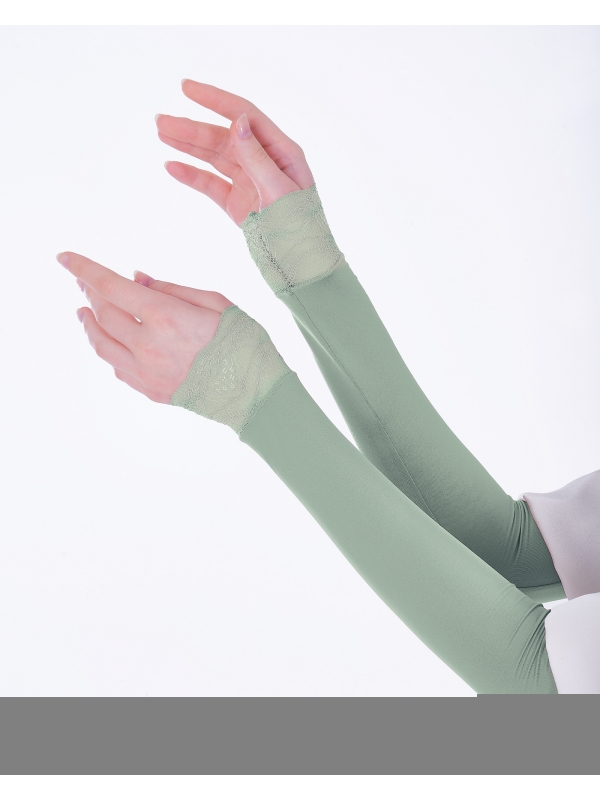 NWEAR AURA LACE HAND SOCKS - SAGE GREEN
