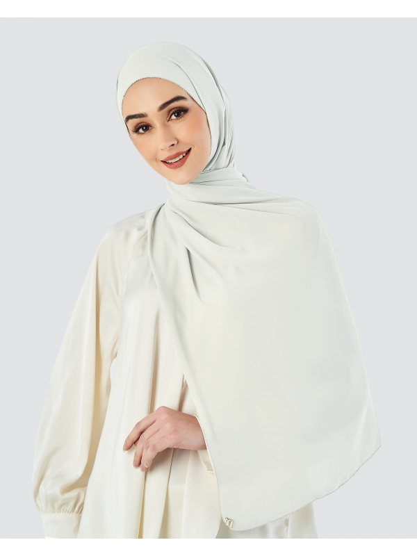EILA CHIFFON SHAWL - WHITE