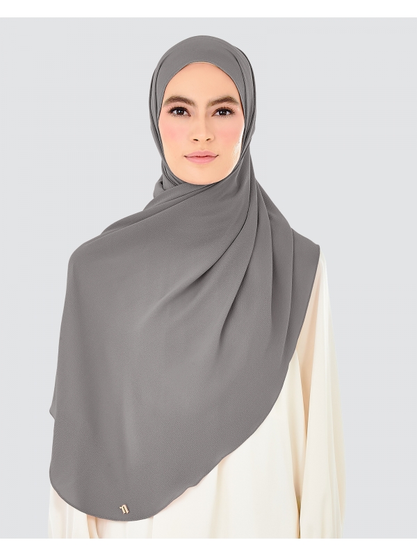 X-PRESS BUBBLE CHIFFON SHAWL - STORM
