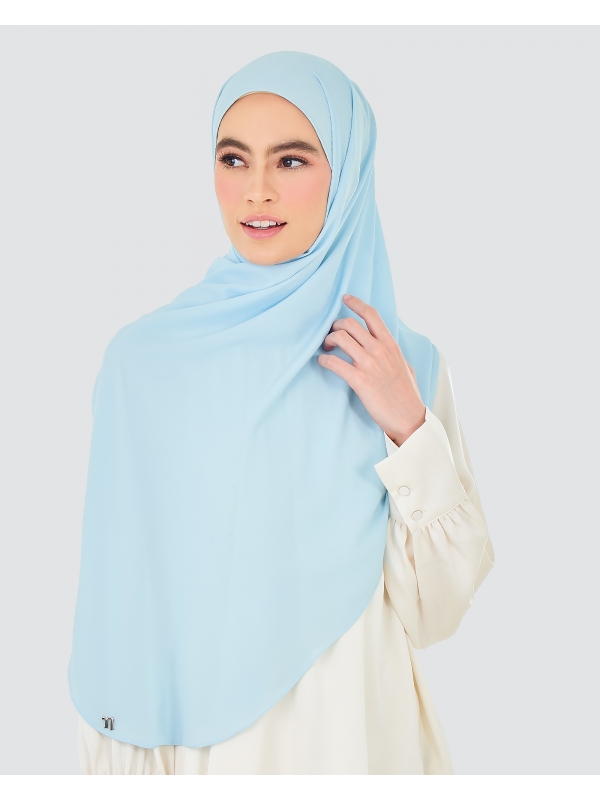 X-PRESS BUBBLE CHIFFON SHAWL - SKY BLUE