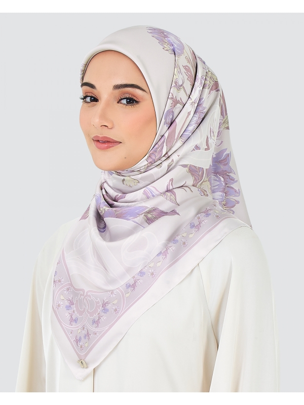 AMORA PRINTED SQUARE - LAVENDER