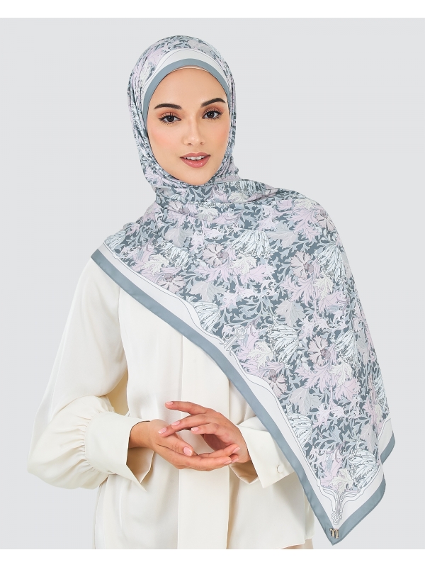MELODY PRINTED SHAWL - WINTER SKY