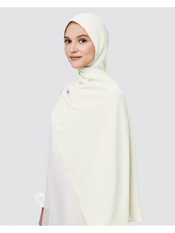 MAYA MATTE SATIN SHAWL - CLOUD