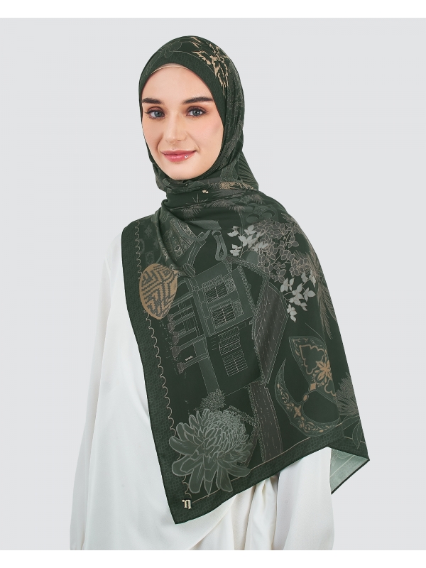 WITH LOVE, MALAYSIA SHAWL - PULUT HITAM