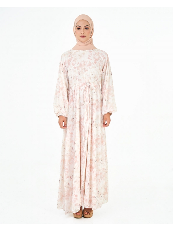 FLORAL DRESS - DOVE