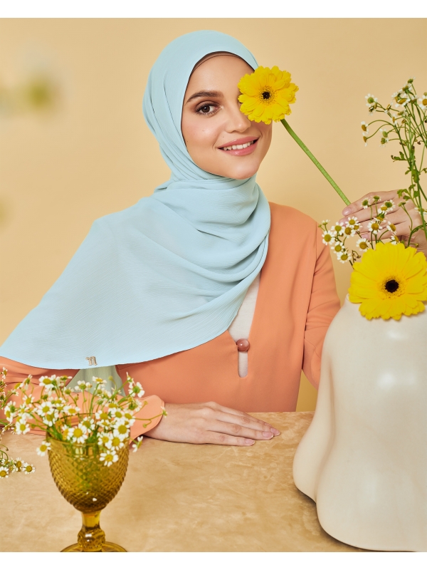 LINIA LINE CHIFFON SHAWL - BLUE HAZE
