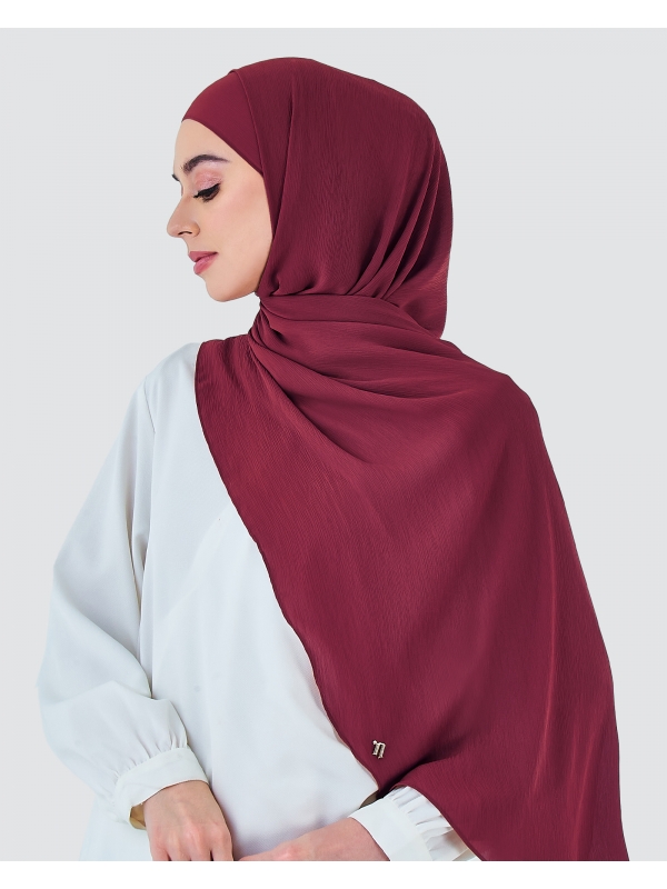 LINIA LINE CHIFFON SHAWL - RUBY