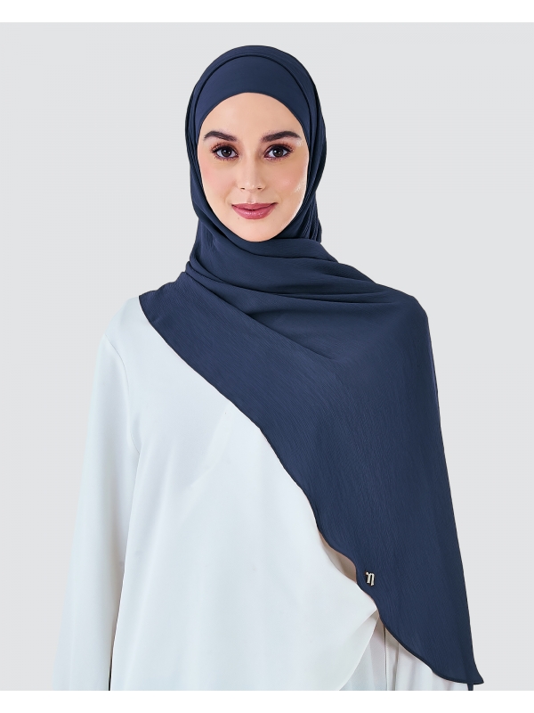 LINIA LINE CHIFFON SHAWL - DARK NAVY
