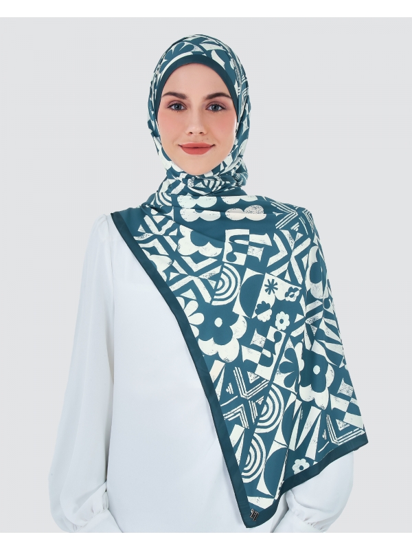 STAMPLICITY SHAWL - OCEAN