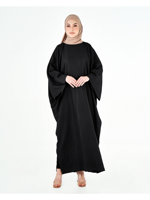 X-PRESS KAFTAN DRESS - BLACK