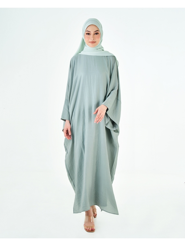 X-PRESS KAFTAN DRESS - MISTY GREY