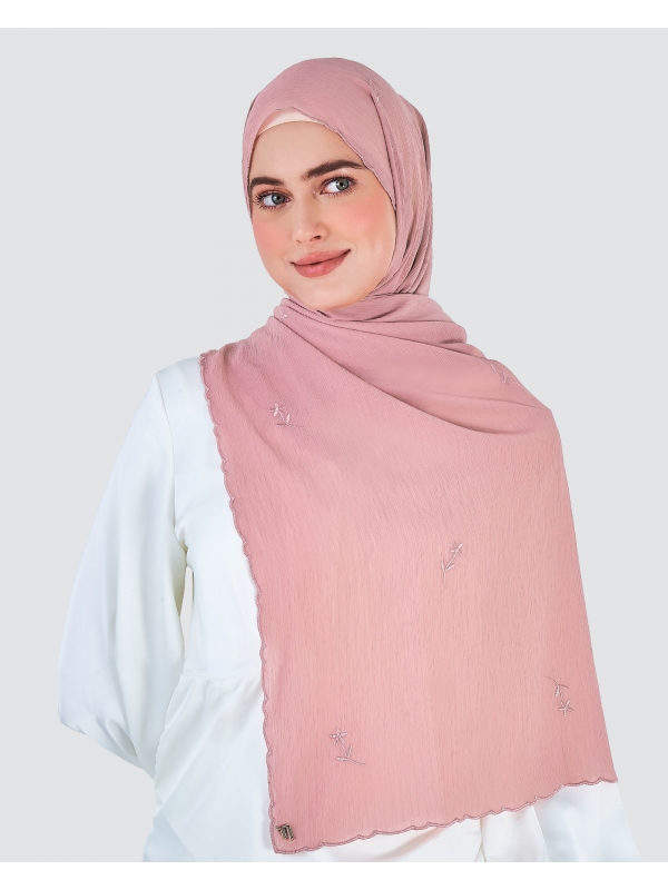 DAISY EMBROIDERED SHAWL - TUTTI FRUTTI