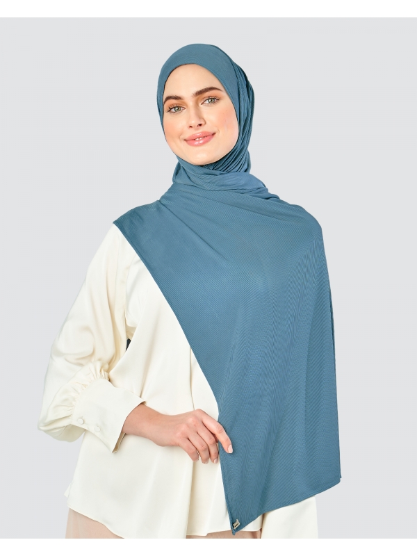 YURI STRETCH KNIT - DENIM BLUE