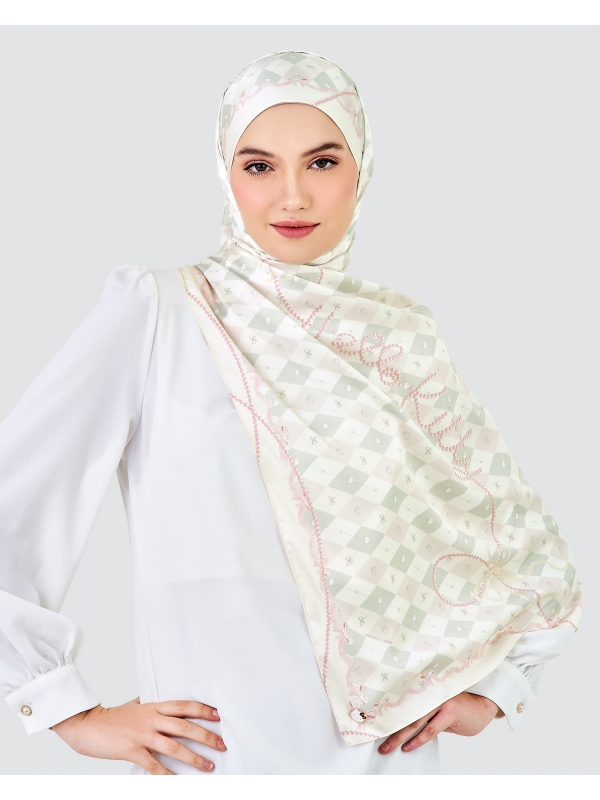 HELLO KITTY X NAELOFAR SHAWL - PEPPERMINT