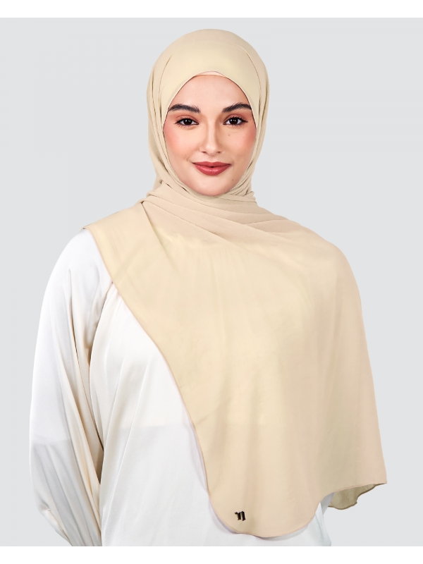 LEAH CHIFFON SHAWL - SAND