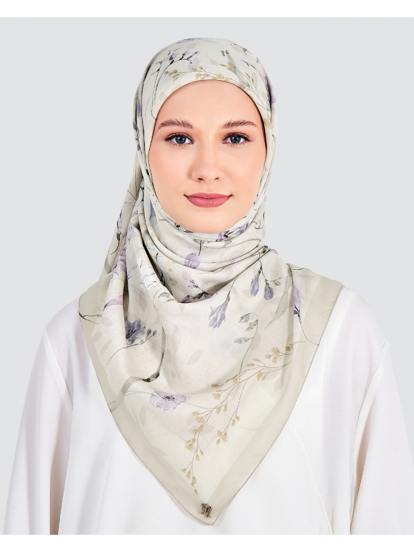 ELEANOR COTTON VOILE SQUARE - CASPER