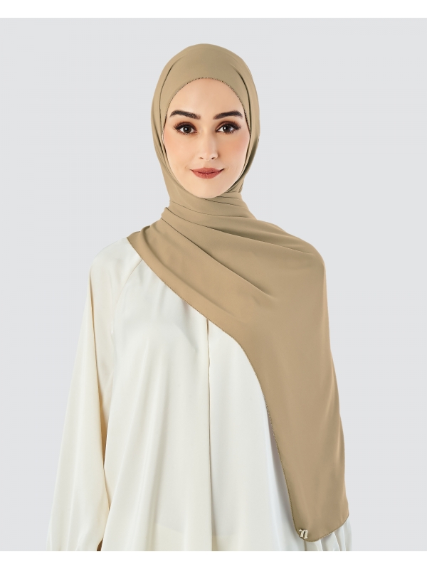 EILA CHIFFON SHAWL - CINNAMON