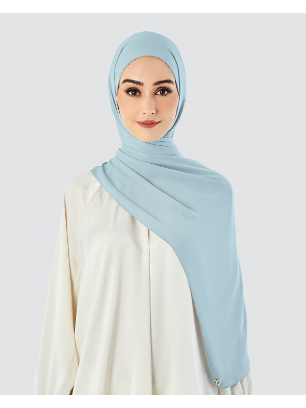 EILA CHIFFON SHAWL - RAIN