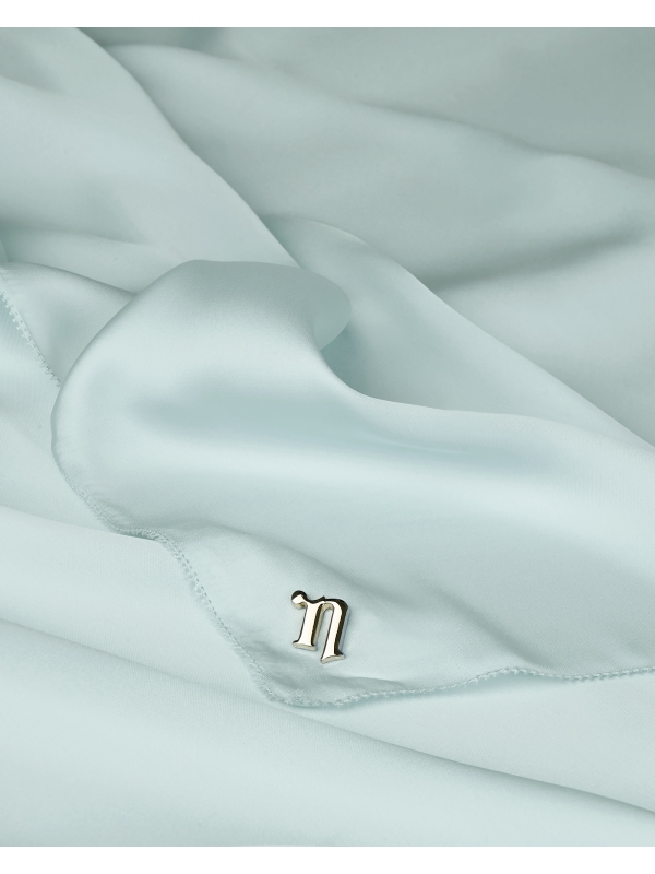 EILA SATIN SHAWL - SEA