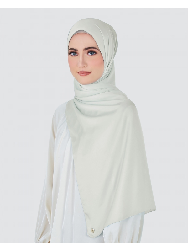 EILA SATIN SHAWL - DOVE