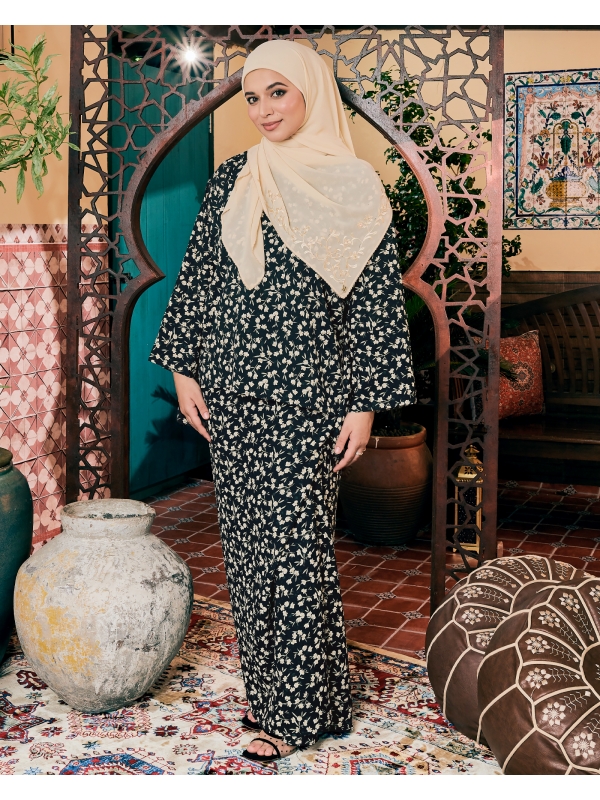 JASMINE KAFTAN SET - BLACK