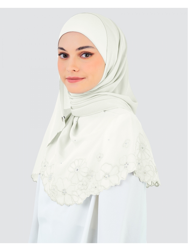 KIRANA CRYSTAL SHAWL - WHITE