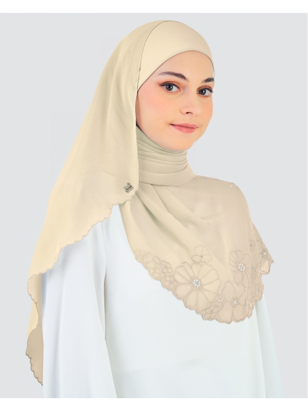 KIRANA CRYSTAL SHAWL - BUTTER