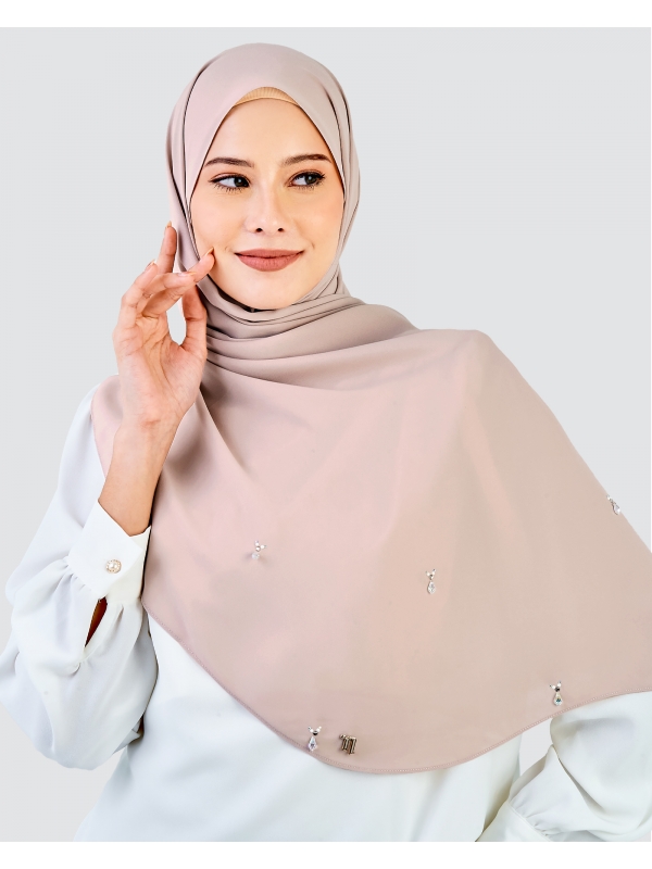 LADY AMELIA CRYSTAL SHAWL - PINK OPAL
