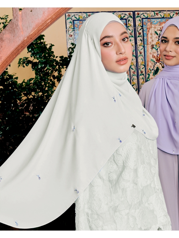 LADY AMELIA CRYSTAL SHAWL - LINEN