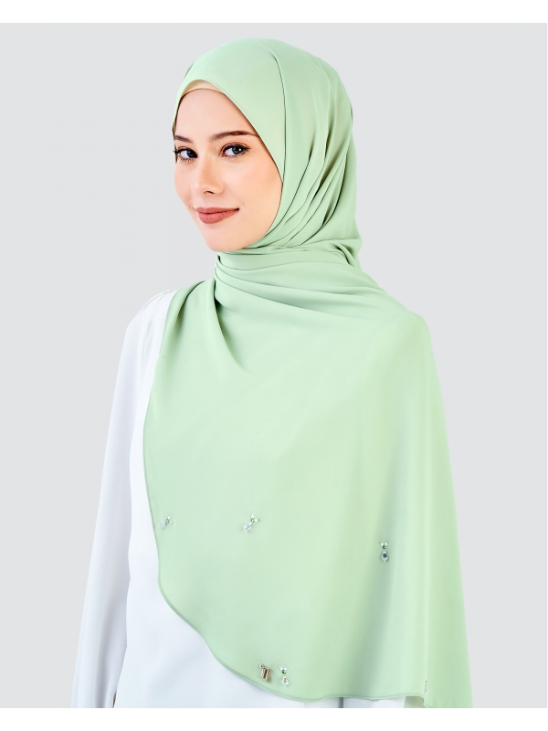 LADY AMELIA CRYSTAL SHAWL - HERB