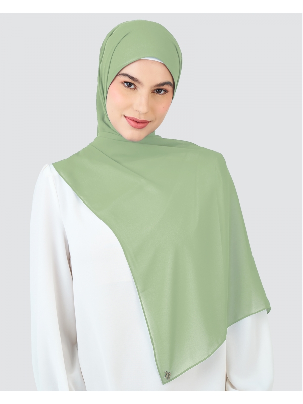 RAYA CHIFFON SHAWL - KIWI