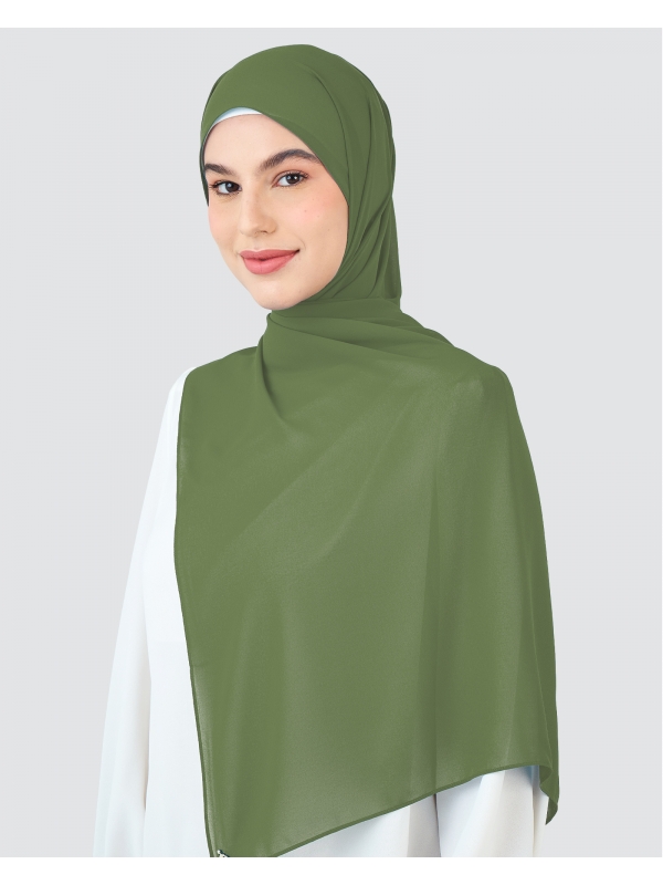 RAYA CHIFFON SHAWL - AVOCADO
