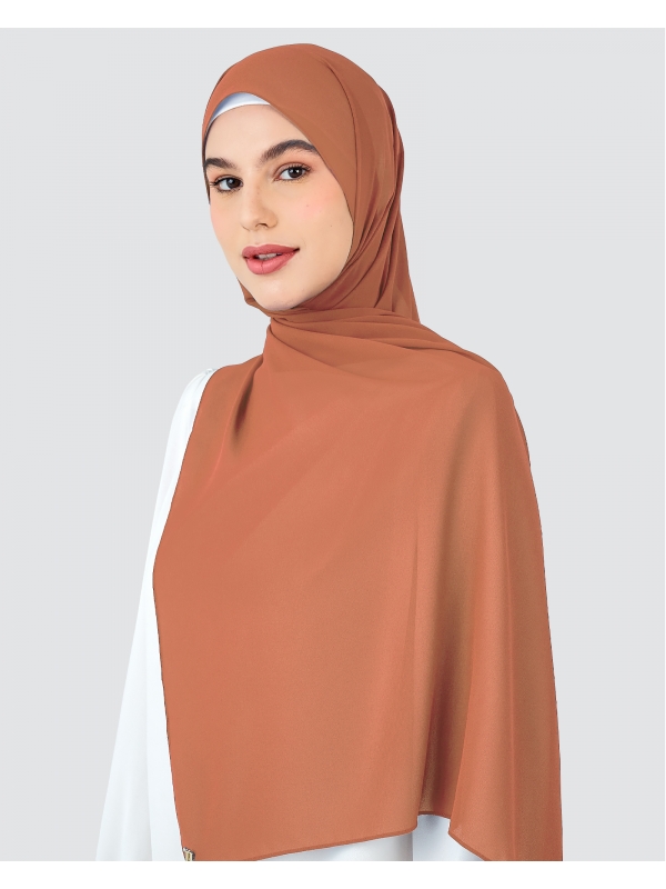 RAYA CHIFFON SHAWL - SPICE