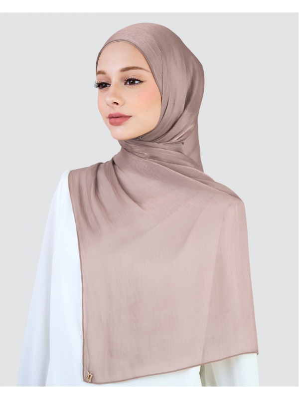ALAIA CHIFFON SHAWL - MAUVE