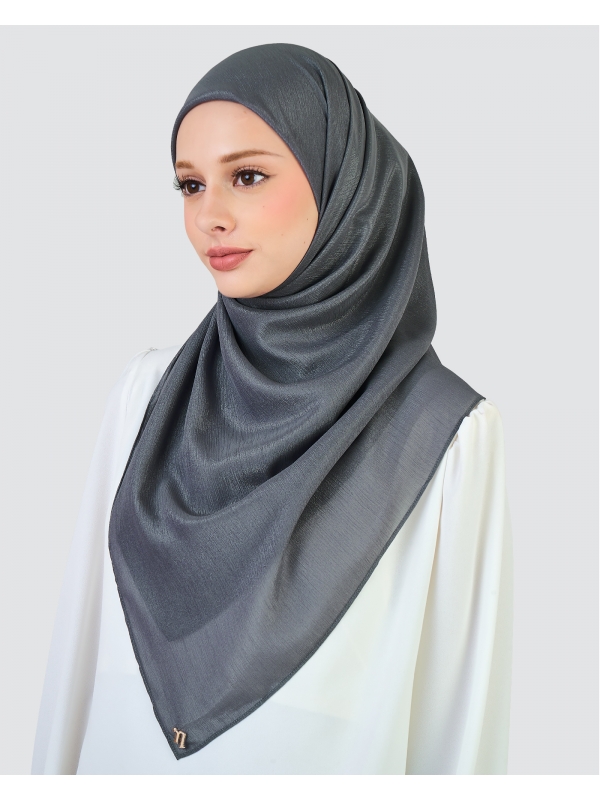 ALAYNA CHIFFON SQUARE - STORM