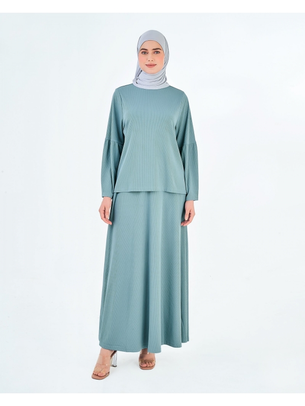 X-PRESS WANDERLUST CO-ORDS - DUSTY BLUE