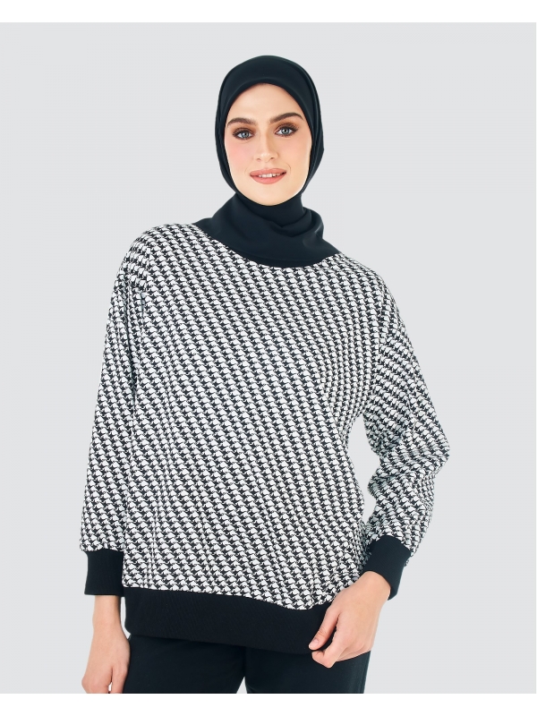 DISNEY X NAELOFAR ALADDIN MONOGRAM JUMPER - BLACK