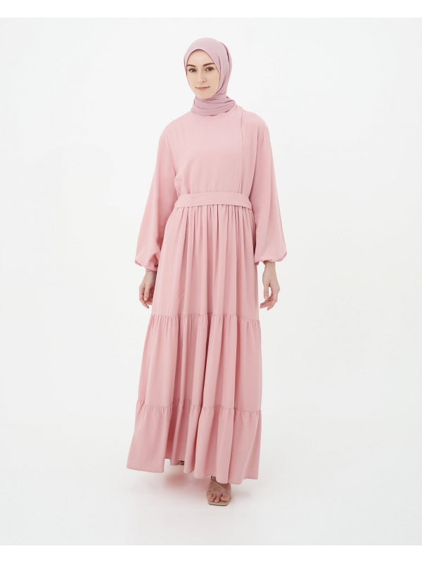 GARDEN PARTY - DIANA DRESS - DUSTY PINK