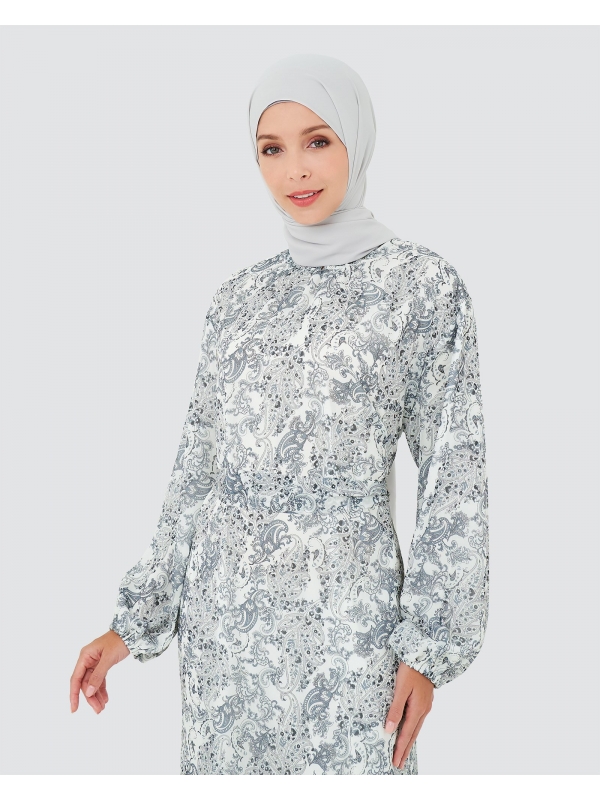 PAISLEY DRESS - WHITE